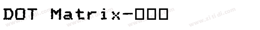 DOT Matrix字体转换